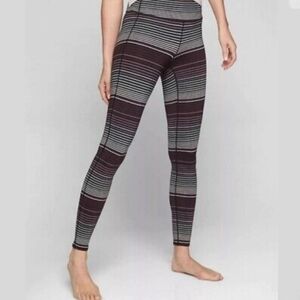 Athleta Striped Leggings Size ST